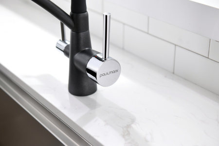 Смеситель для кухни Paulmark SIEGEN Si213111-BLM на мойку черный